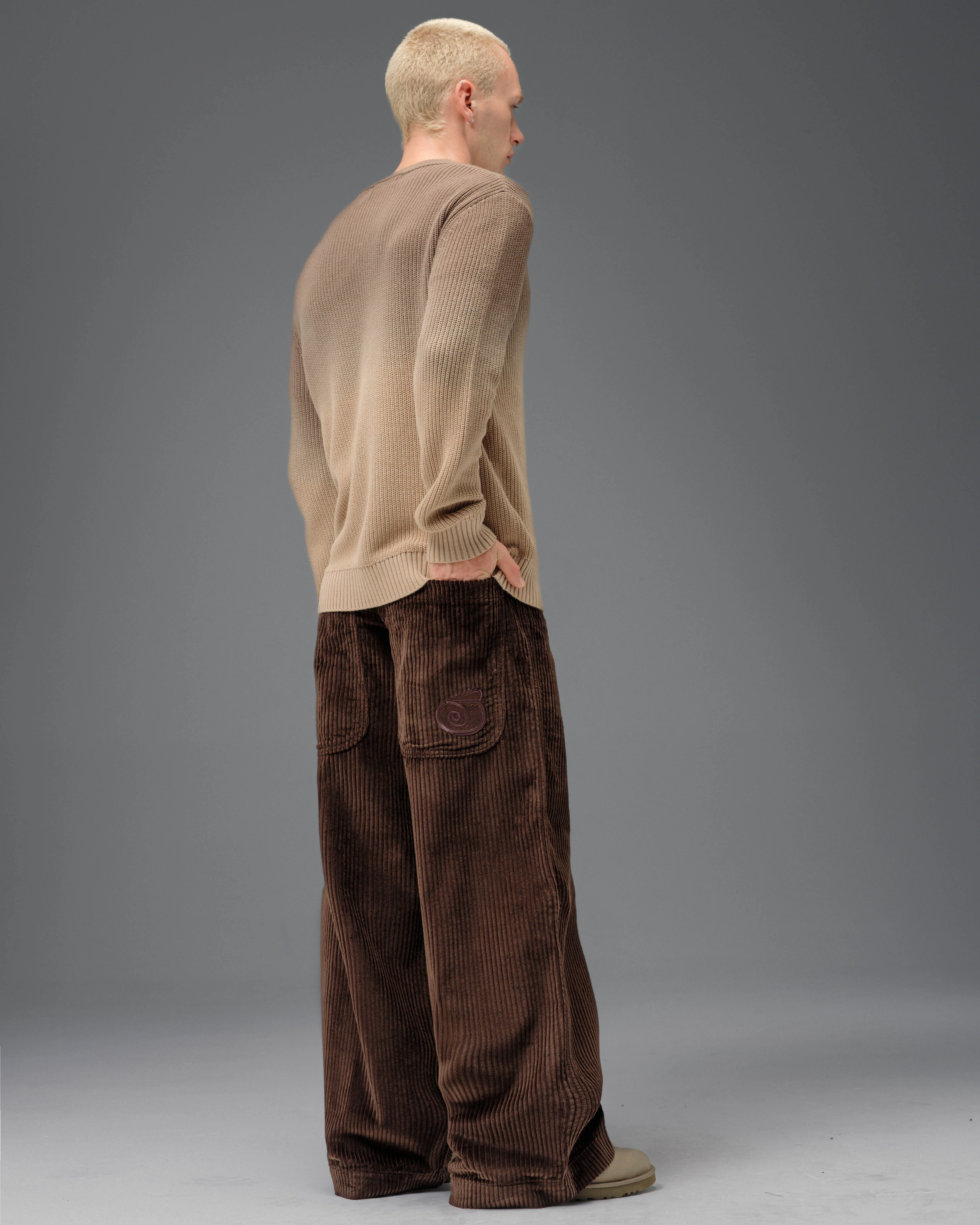 101 Twin Cannon. 26". 4 Wale Corduroy. Java Brown. - Image 8