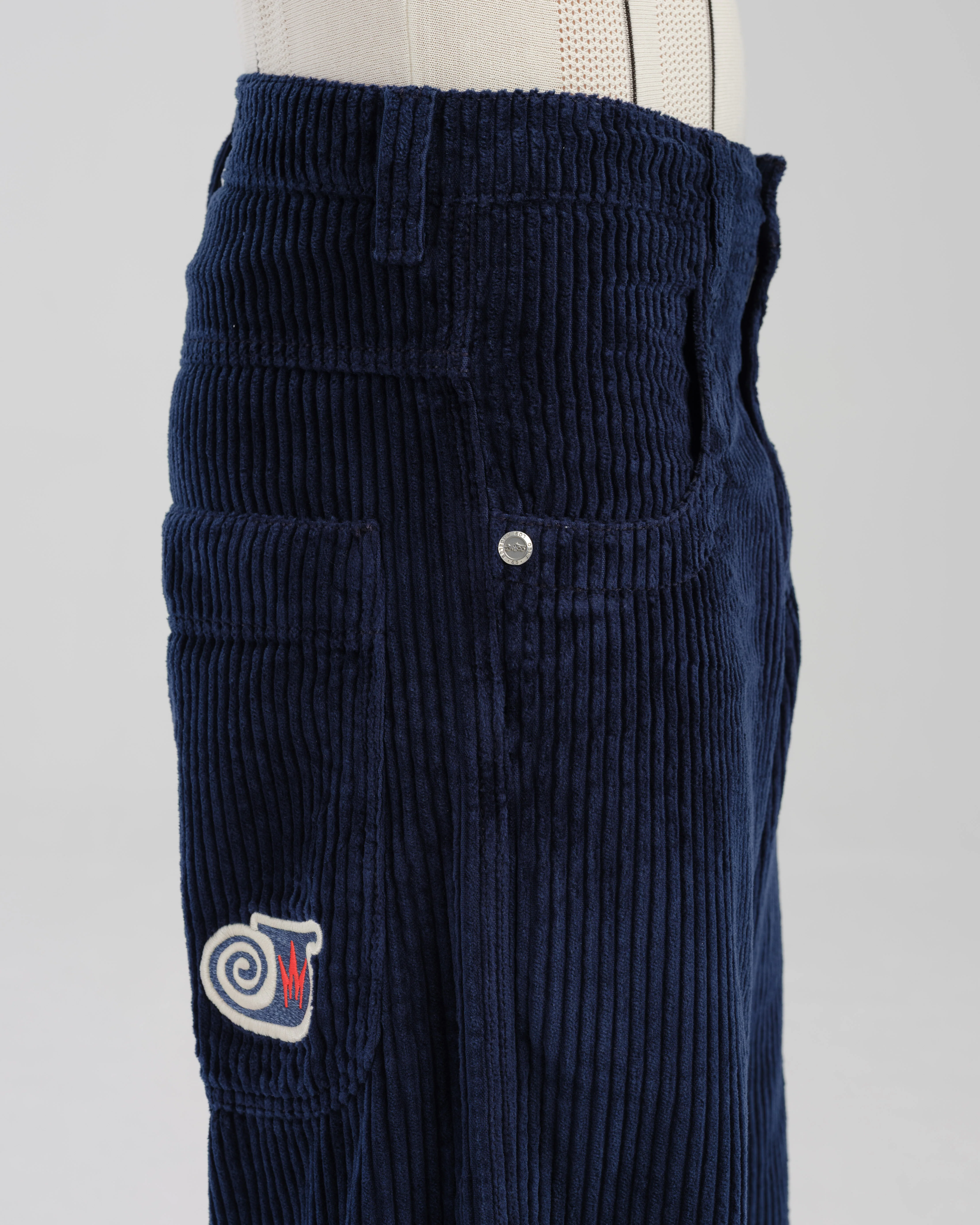 101 Twin Cannon. 26". 4 Wale Corduroy. Navy. - Image 7