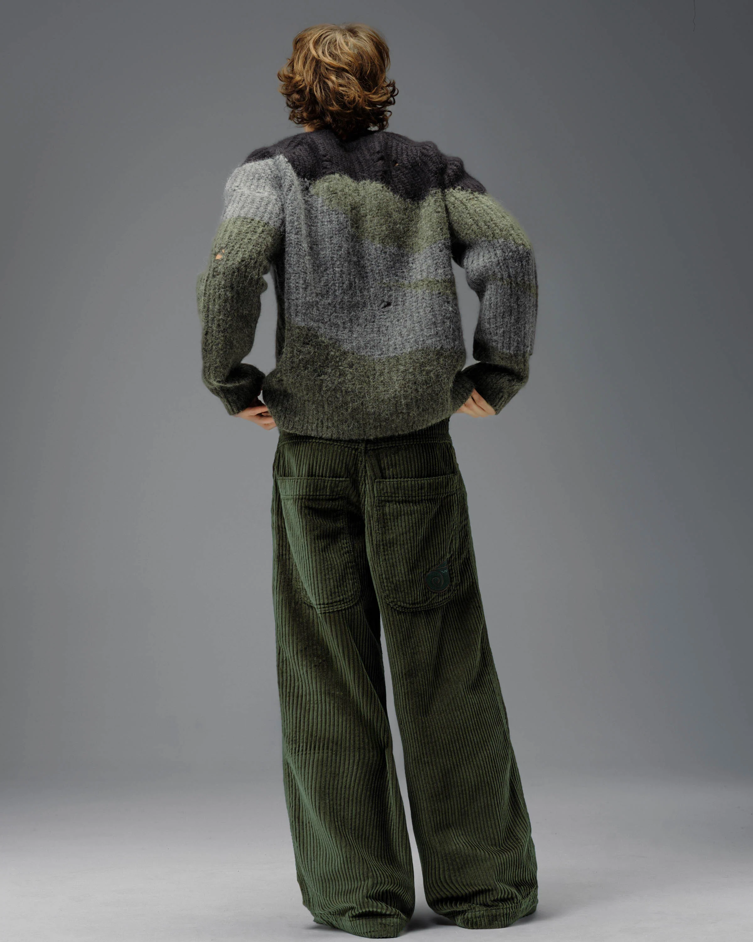 101 Twin Cannon. 26". 4 Wale Corduroy. Moss. NEW - Image 2