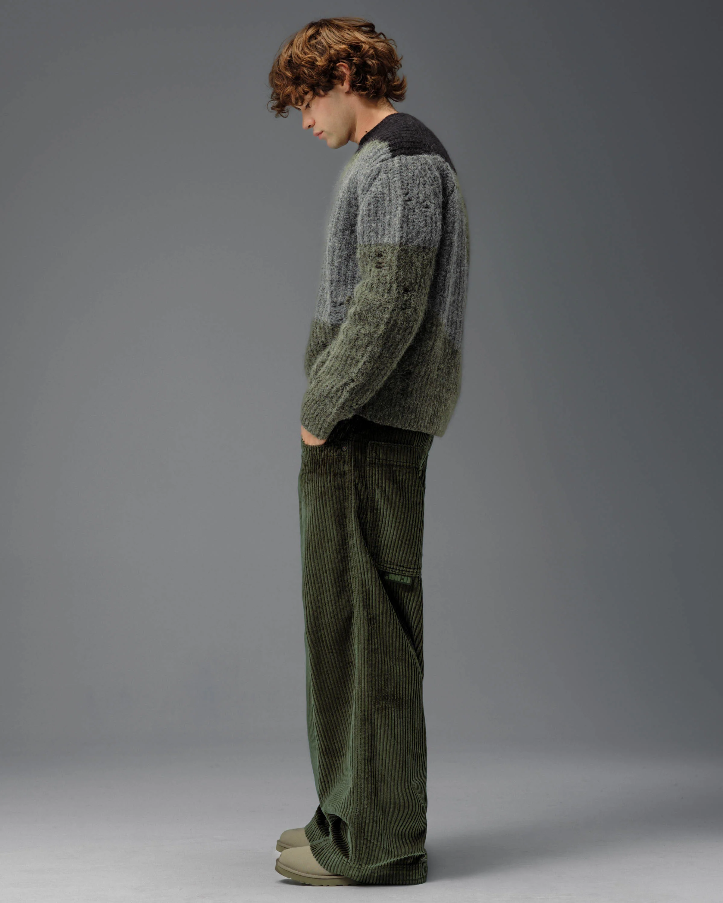 101 Twin Cannon. 26". 4 Wale Corduroy. Moss. NEW - Image 4