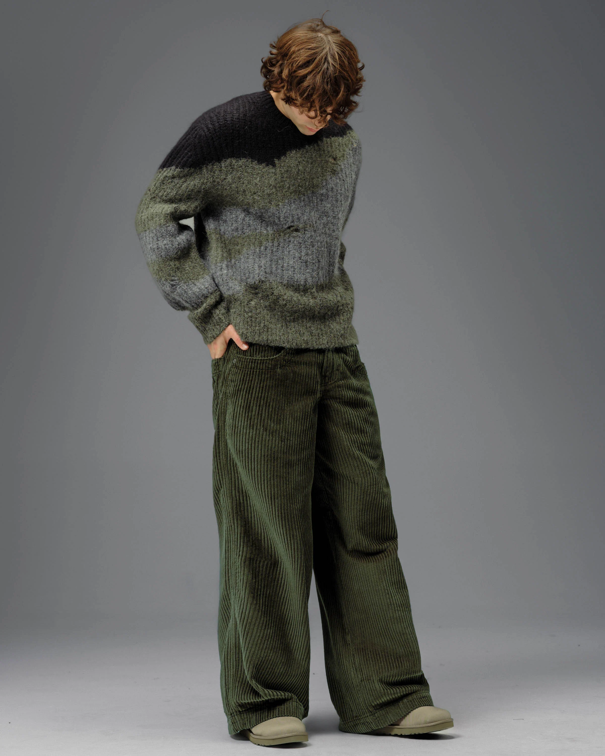 101 Twin Cannon. 26". 4 Wale Corduroy. Moss. NEW - Image 6
