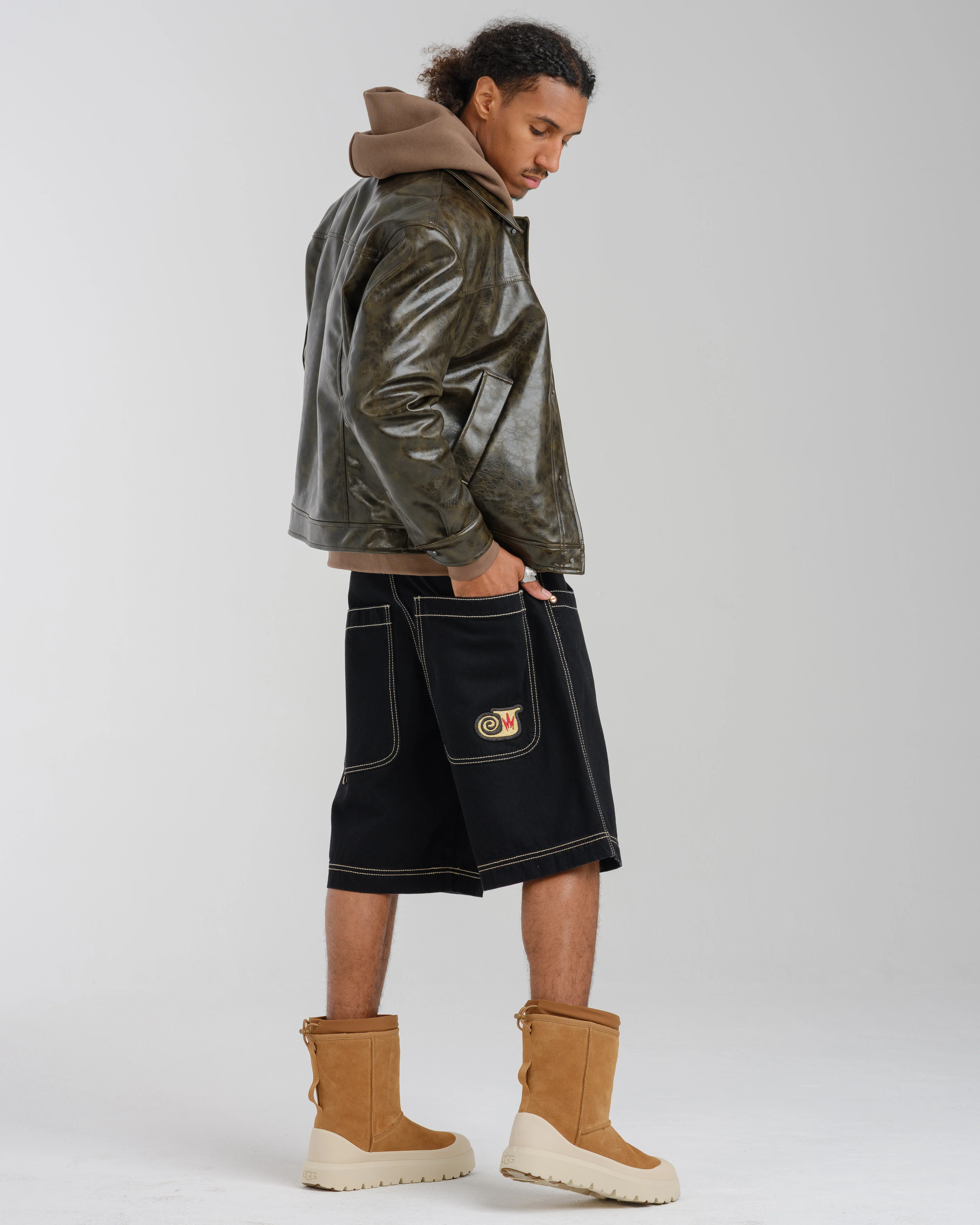 101 Twin Cannon Shorts. 14". Black/Gold J. - Image 3