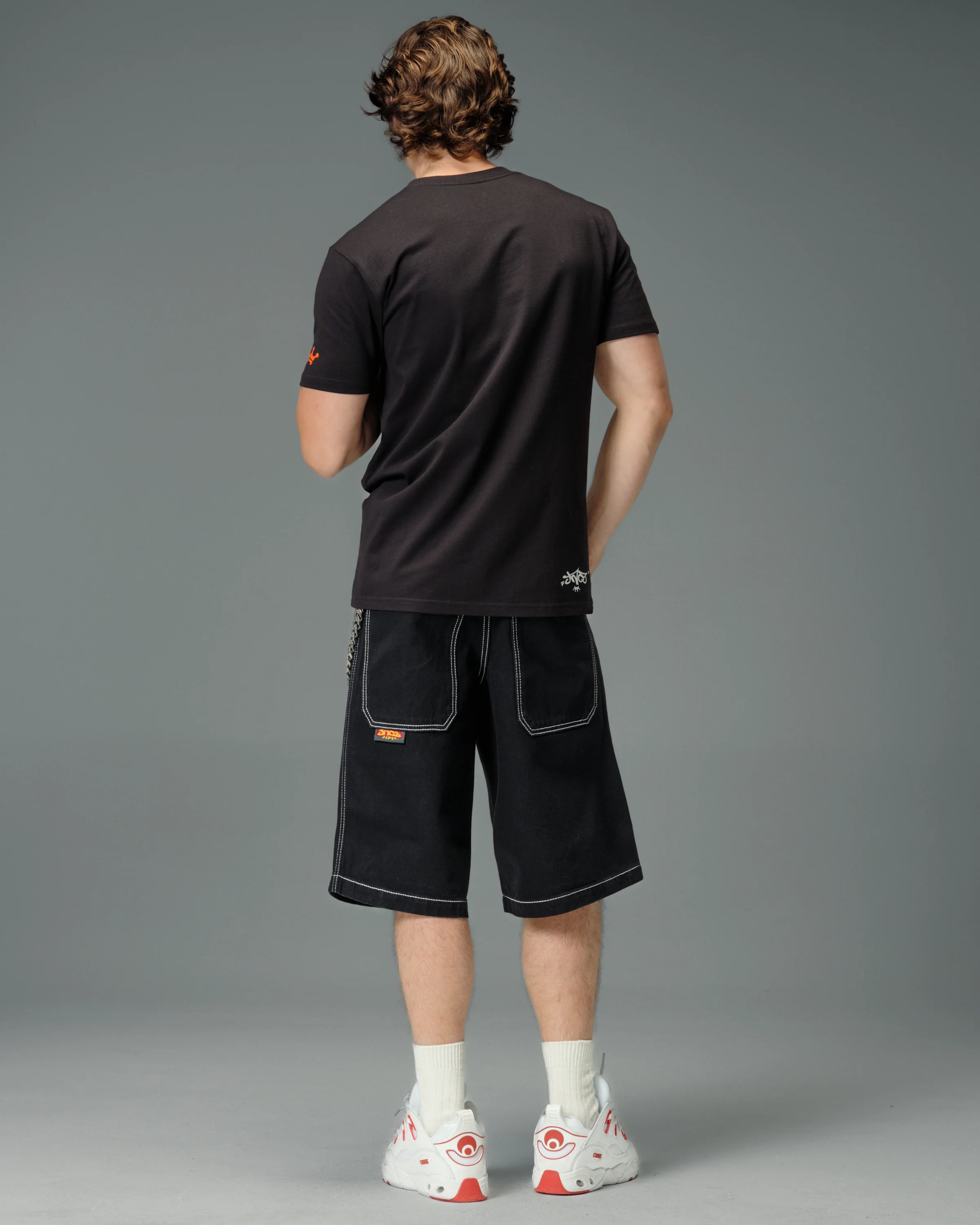 179 Pipes Shorts. 14" Inseam. Jet Black. - Image 3