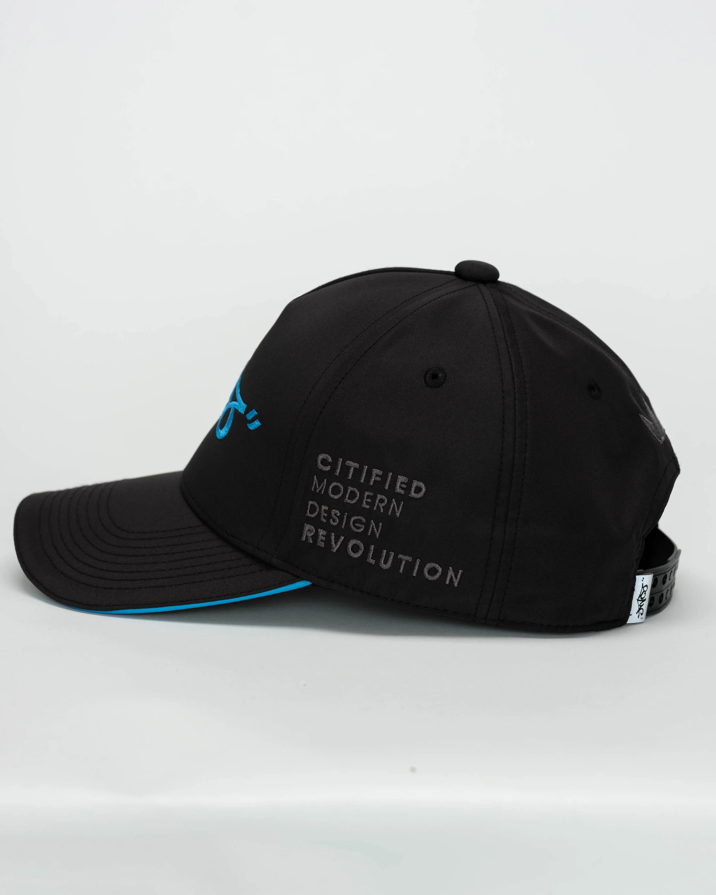 Graffiti Logo Hat. Cyan. - Image 5