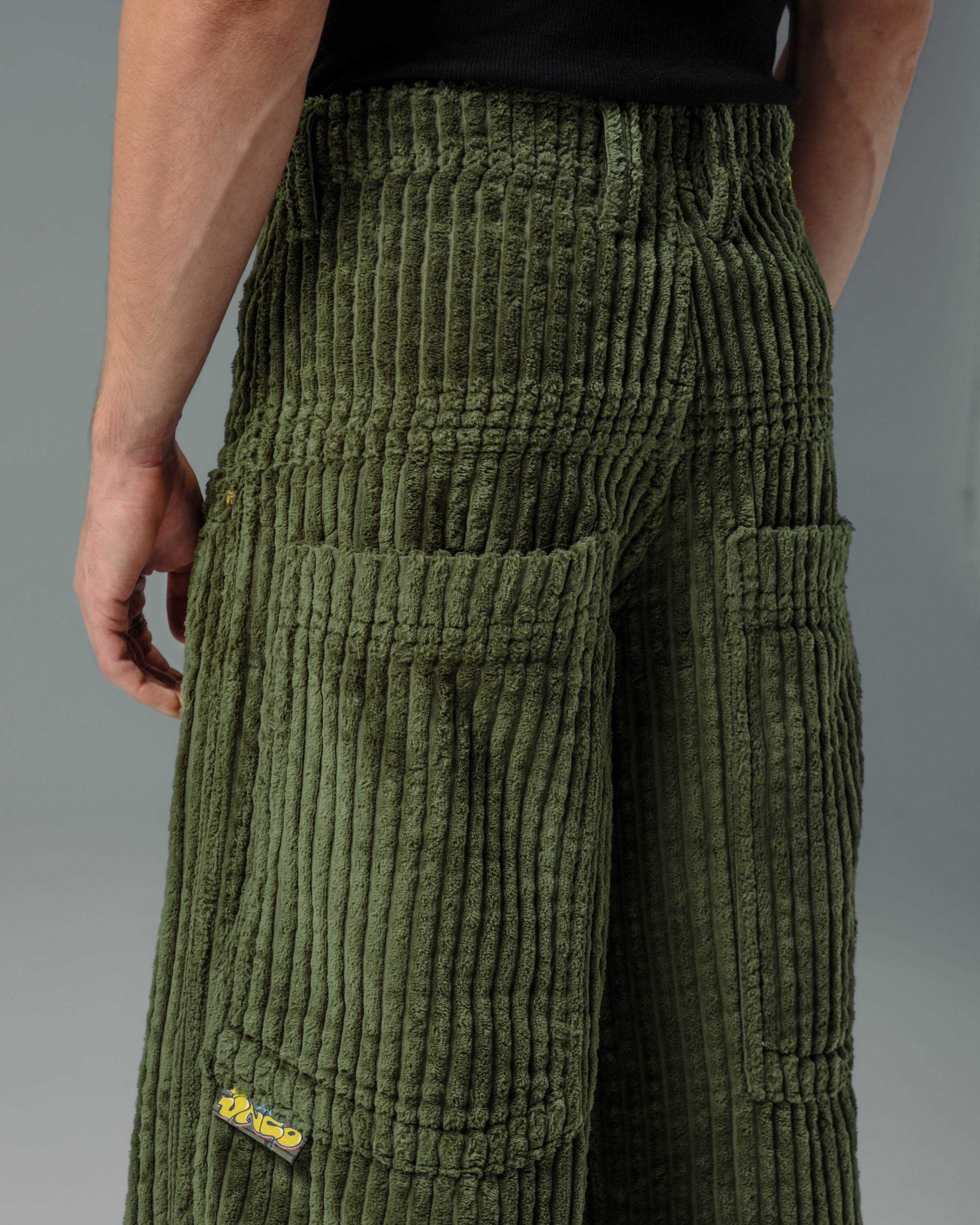 Jester. 26". 2 Wale Corduroy. Moss. - Image 15