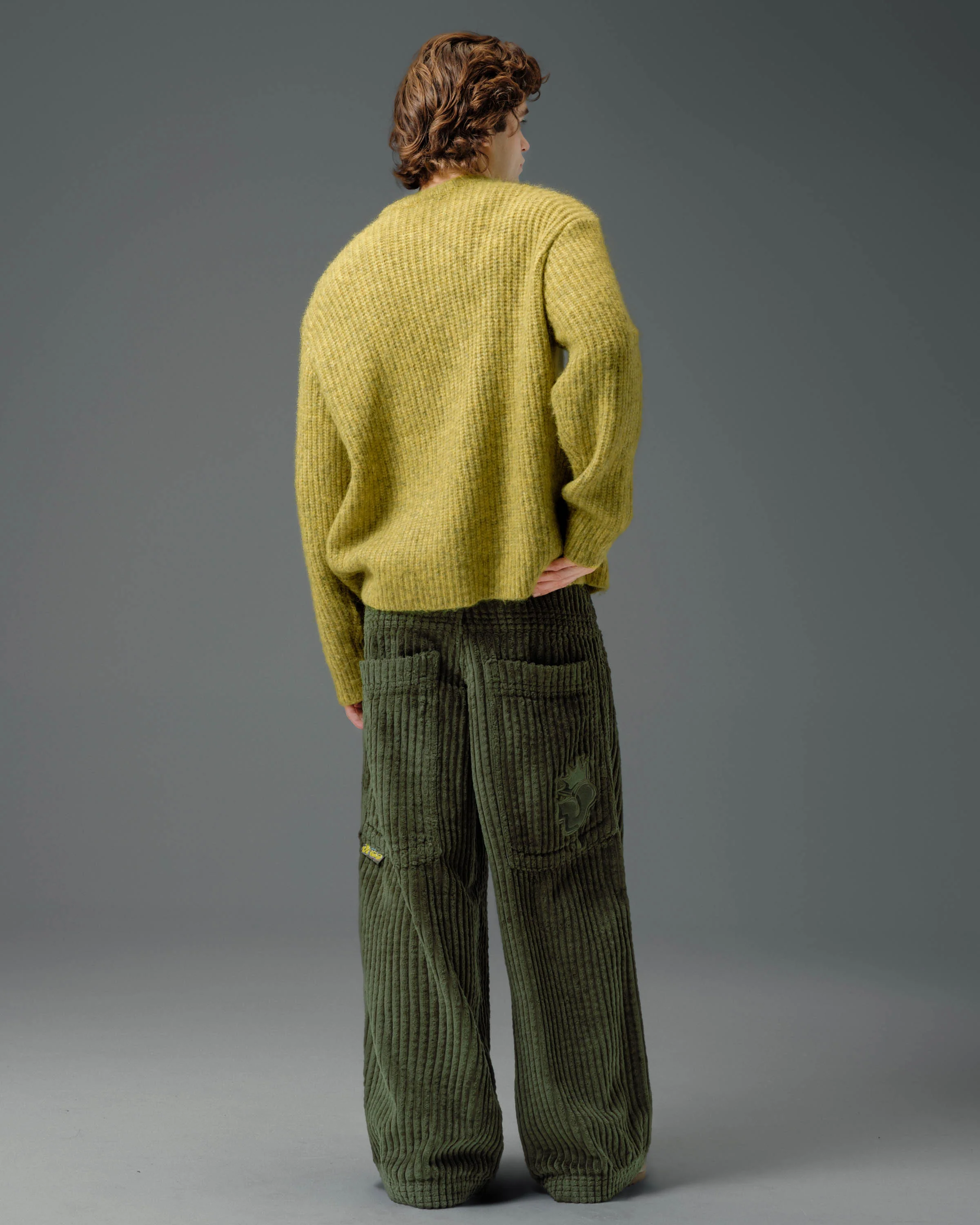 Jester. 26". 2 Wale Corduroy. Moss. - Image 2