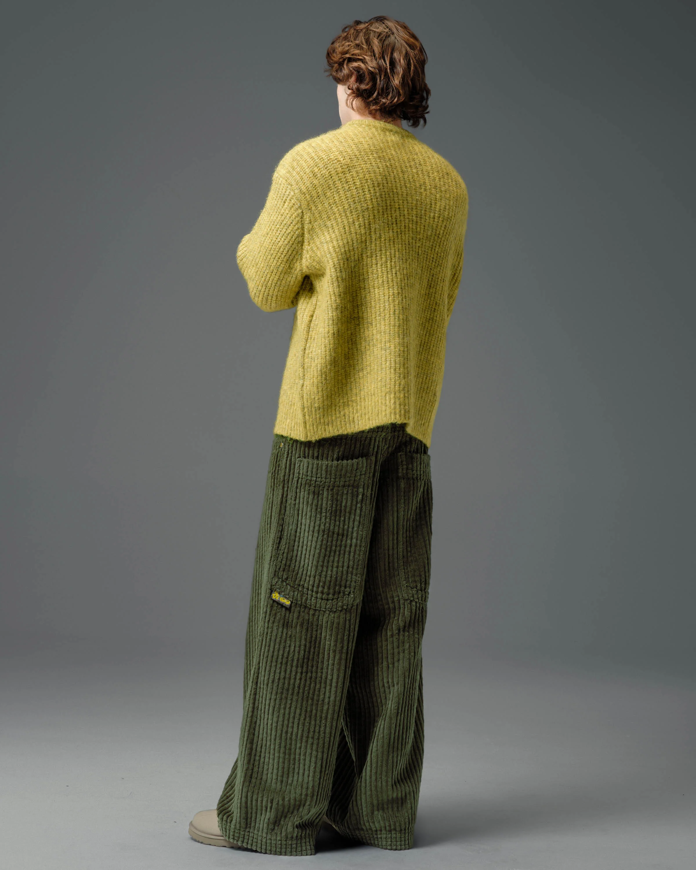 Jester. 26". 2 Wale Corduroy. Moss. - Image 6