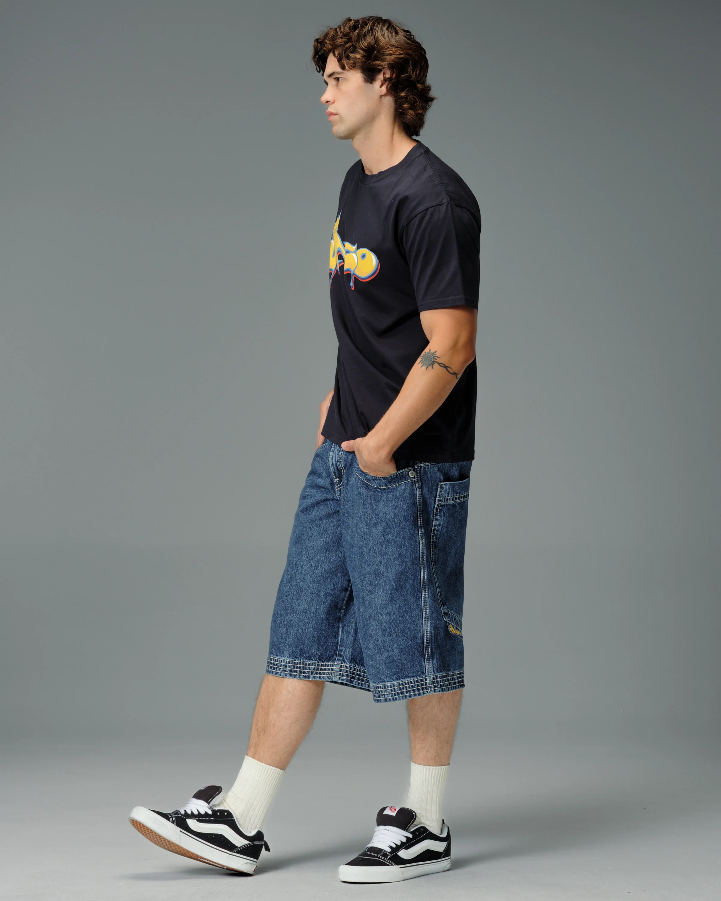 Jester Shorts. 15" Inseam. Dark Stone. - Image 3