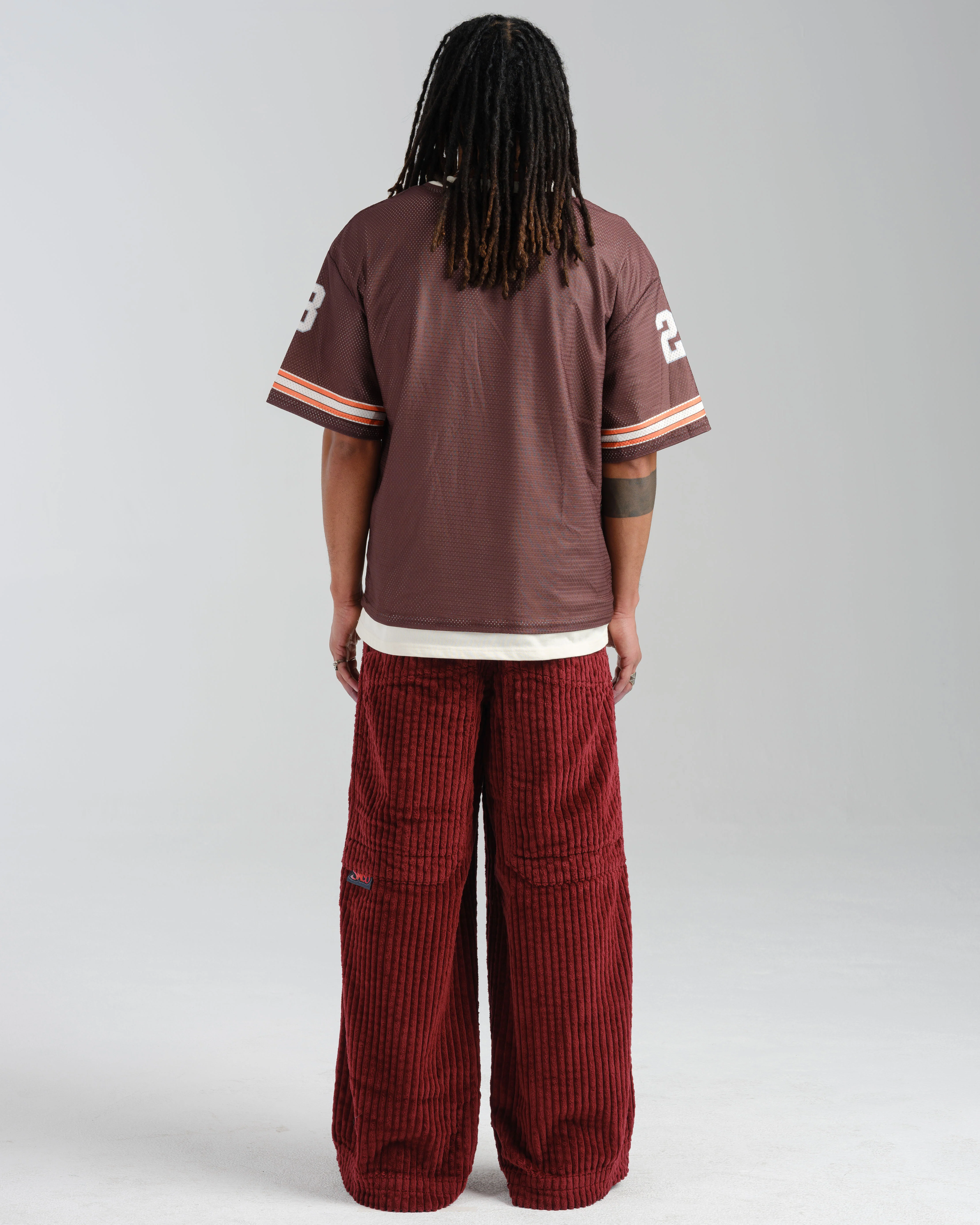 Rollin. 26". 2 Wale Corduroy. Burgundy. - Image 2