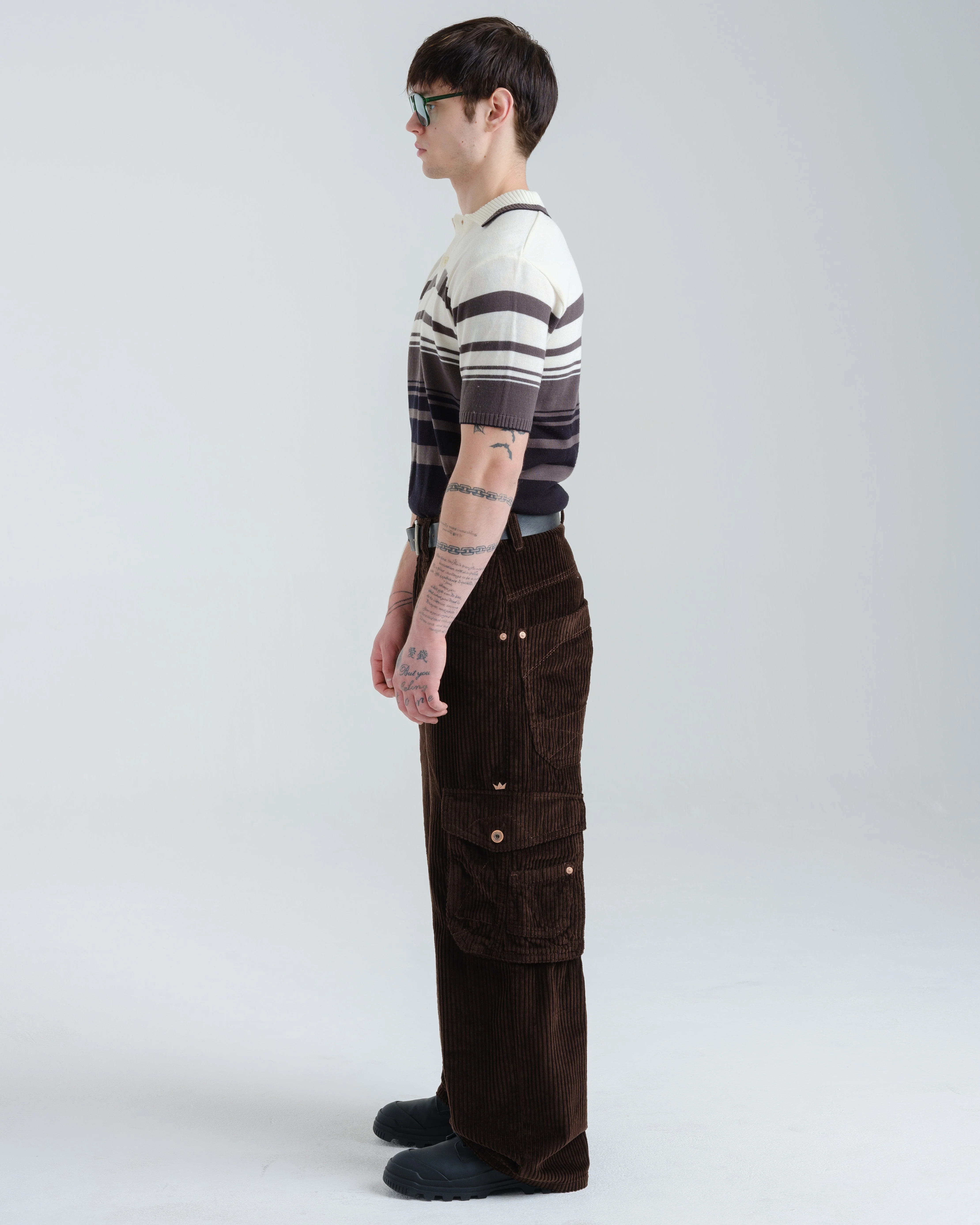 Torque Cargo Carpenter. 23". 4 Wale Corduroy. Java Brown. - Image 4