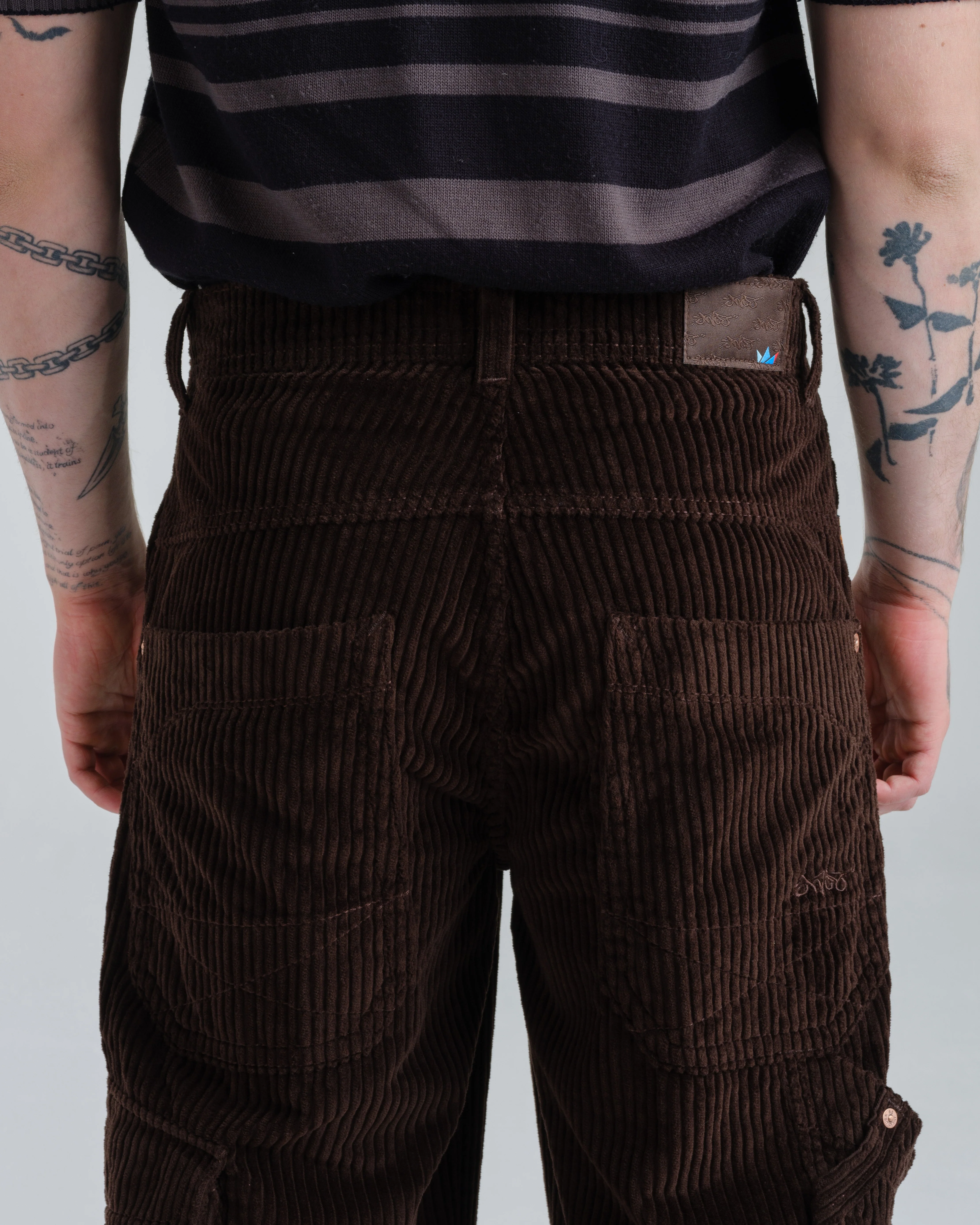 Torque Cargo Carpenter. 23". 4 Wale Corduroy. Java Brown. - Image 8