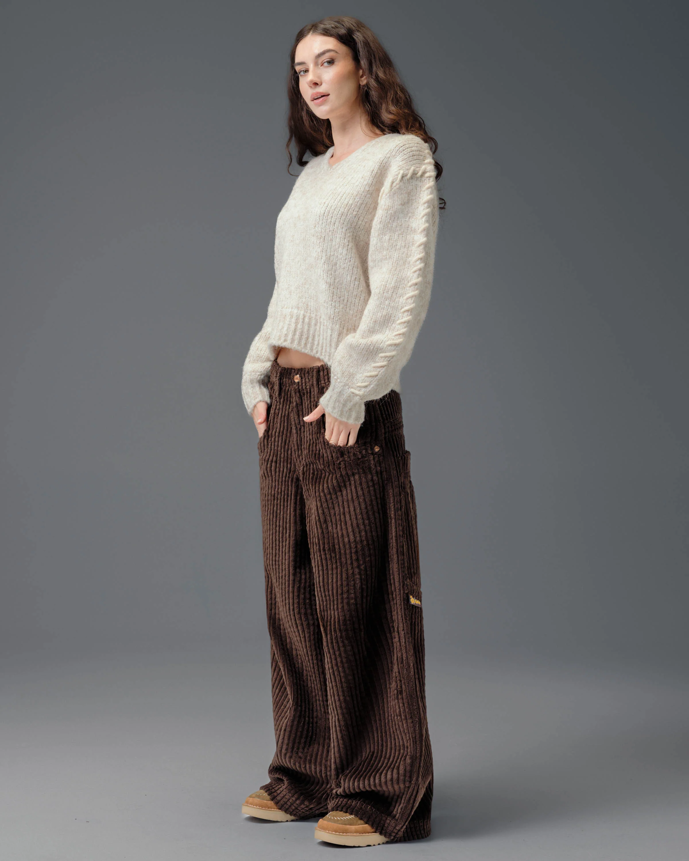 W Jester. 26". 2 Wale Corduroy. Java Brown. - Image 4
