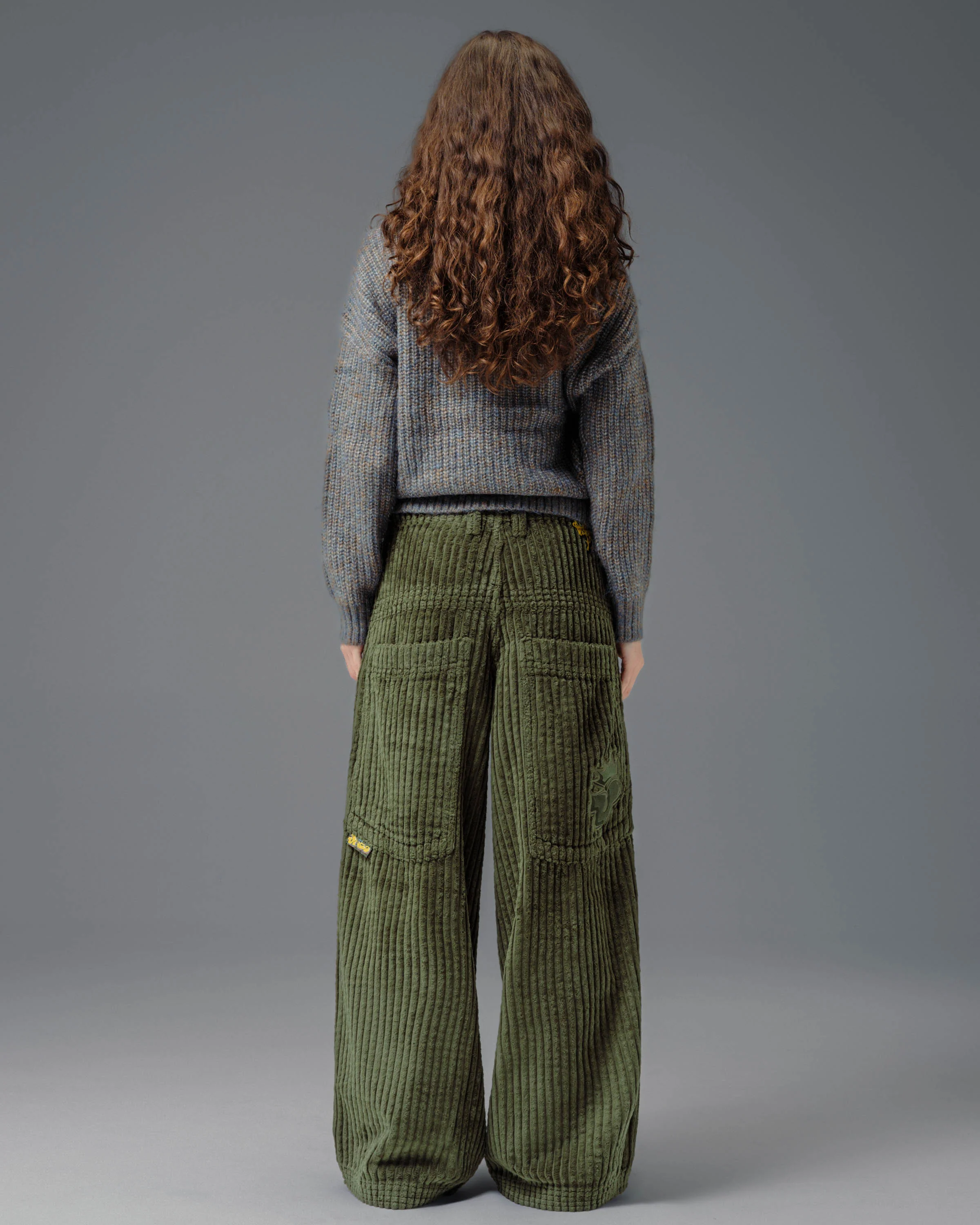 W Jester. 26". 2 Wale Corduroy. Moss. - Image 2
