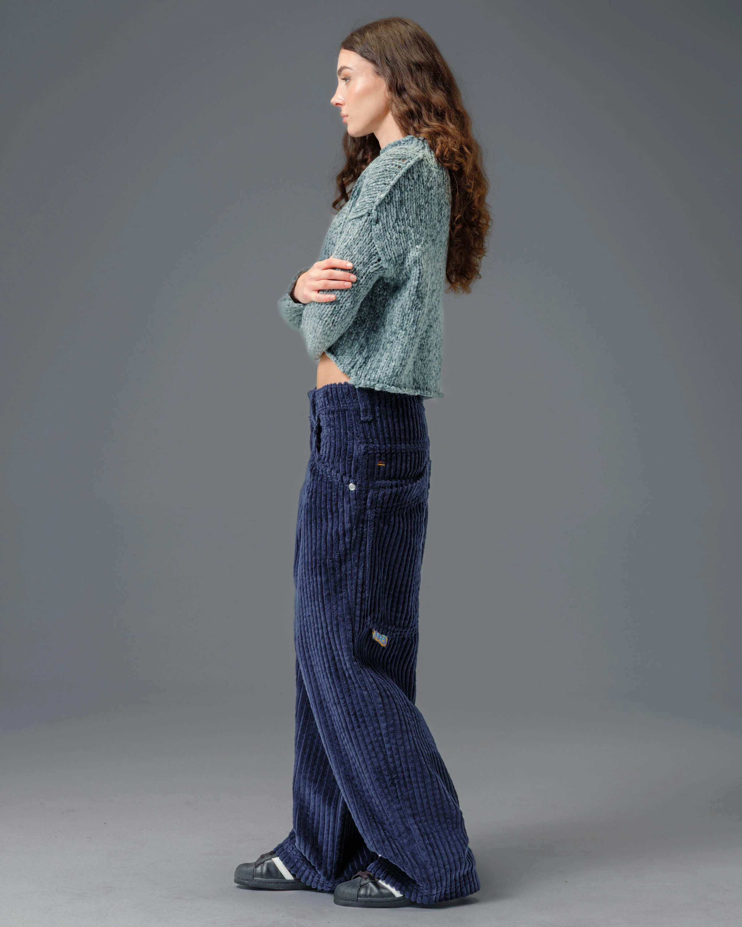 W Wizard. 24". 2 Wale Corduroy. Navy. - Image 5