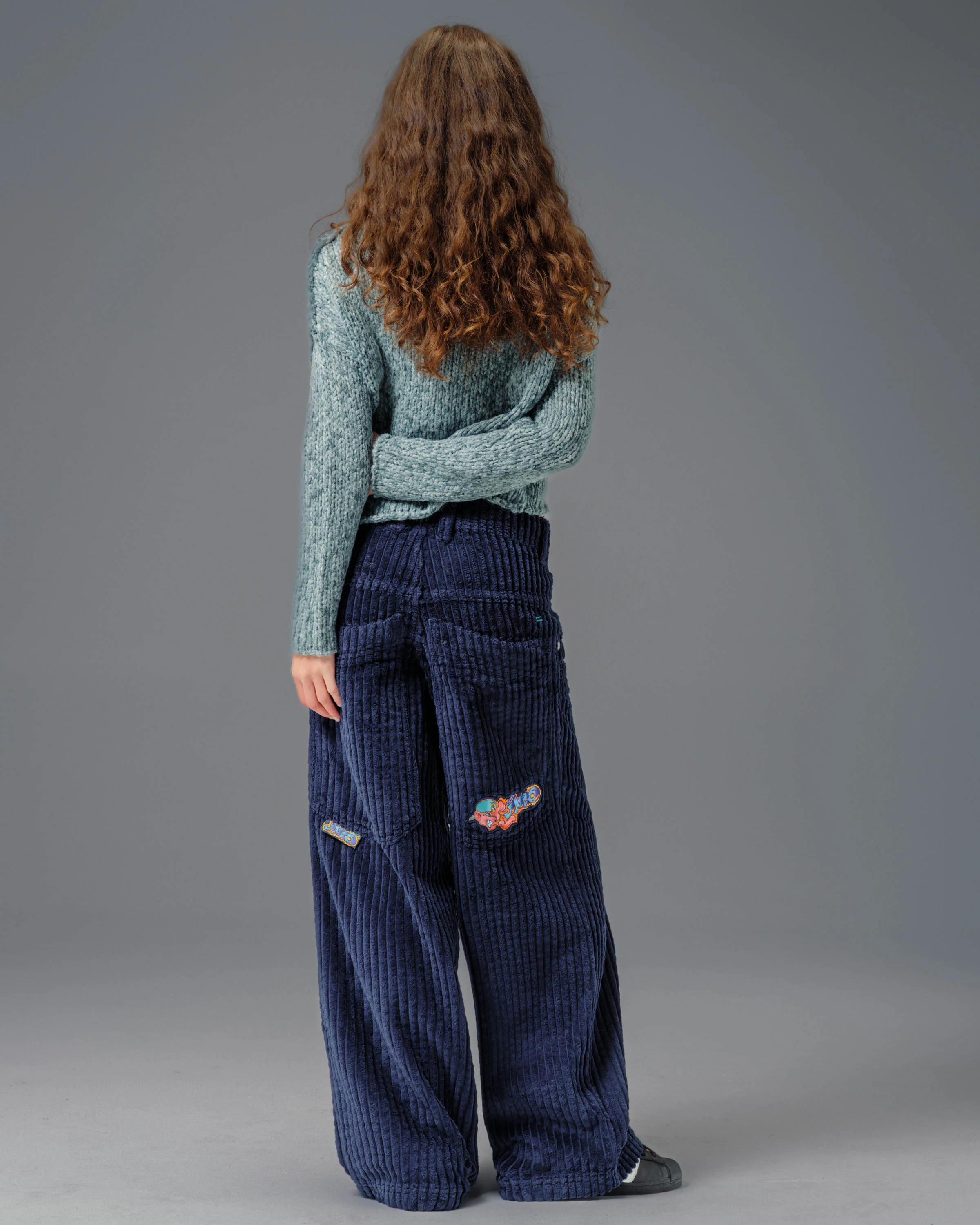 W Wizard. 24". 2 Wale Corduroy. Navy. - Image 7