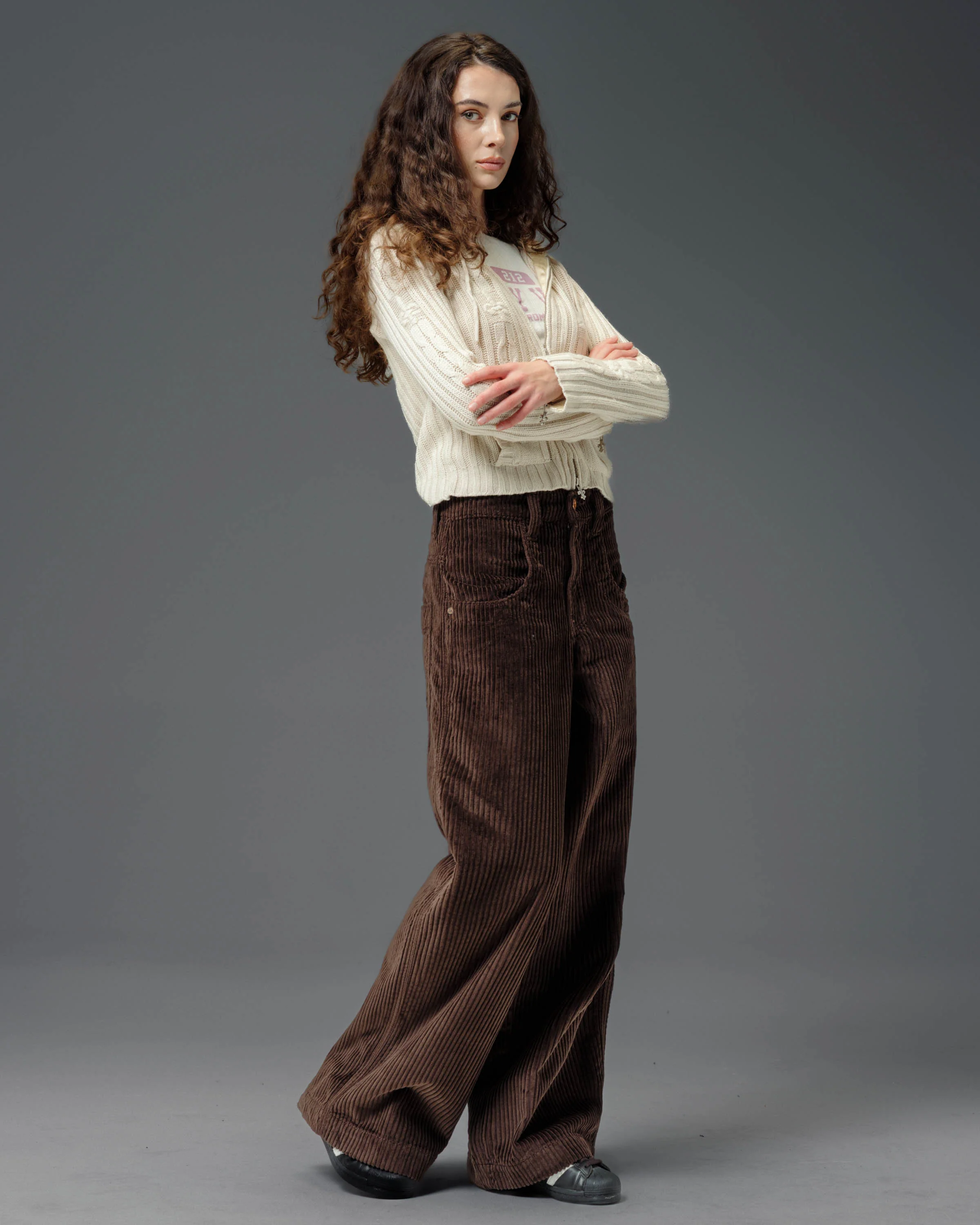 W101 Twin Cannon. 26". 4 Wale Corduroy. Java Brown. - Image 9