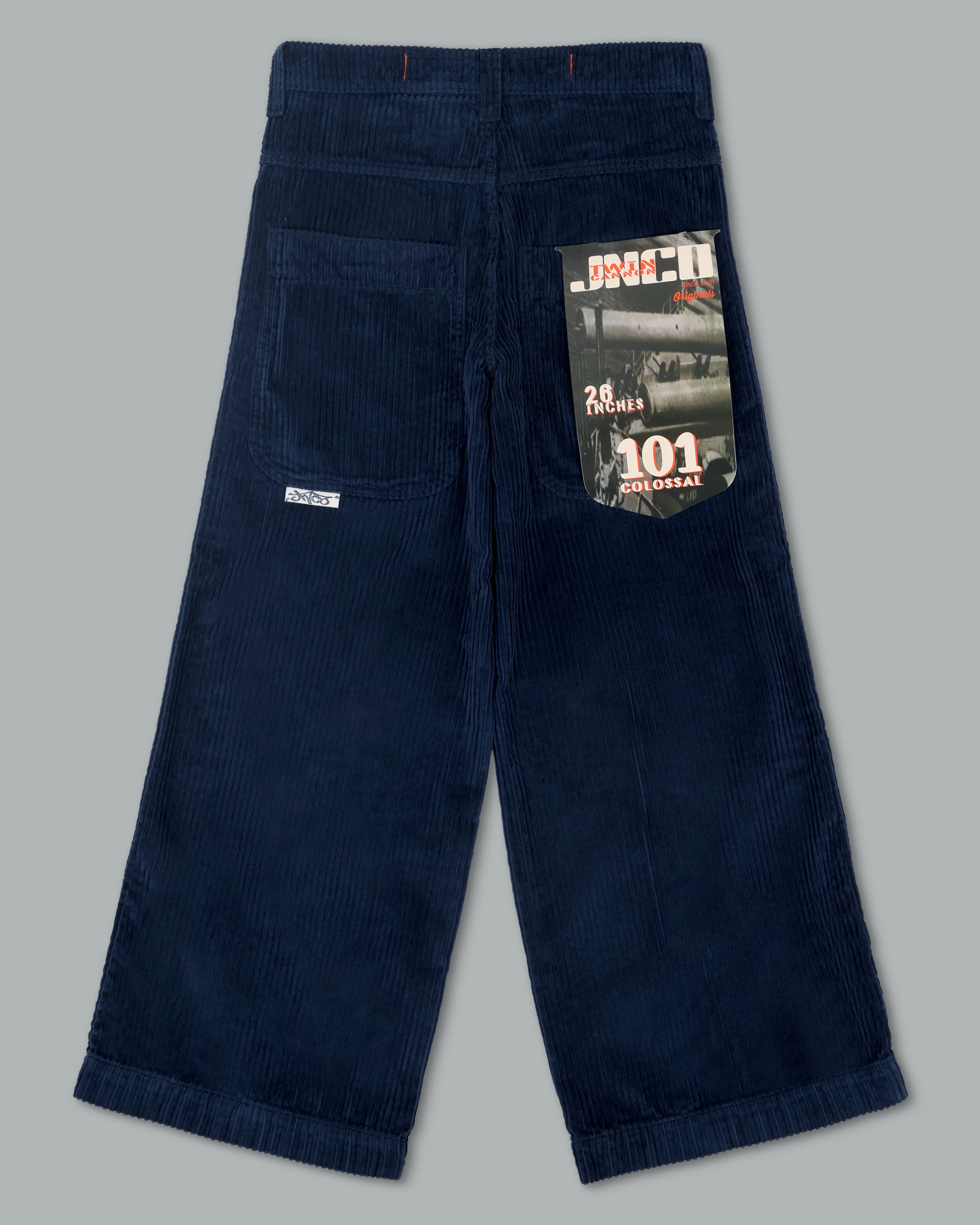 W101 Twin Cannon. 26". 4 Wale Corduroy. Navy. - Image 11