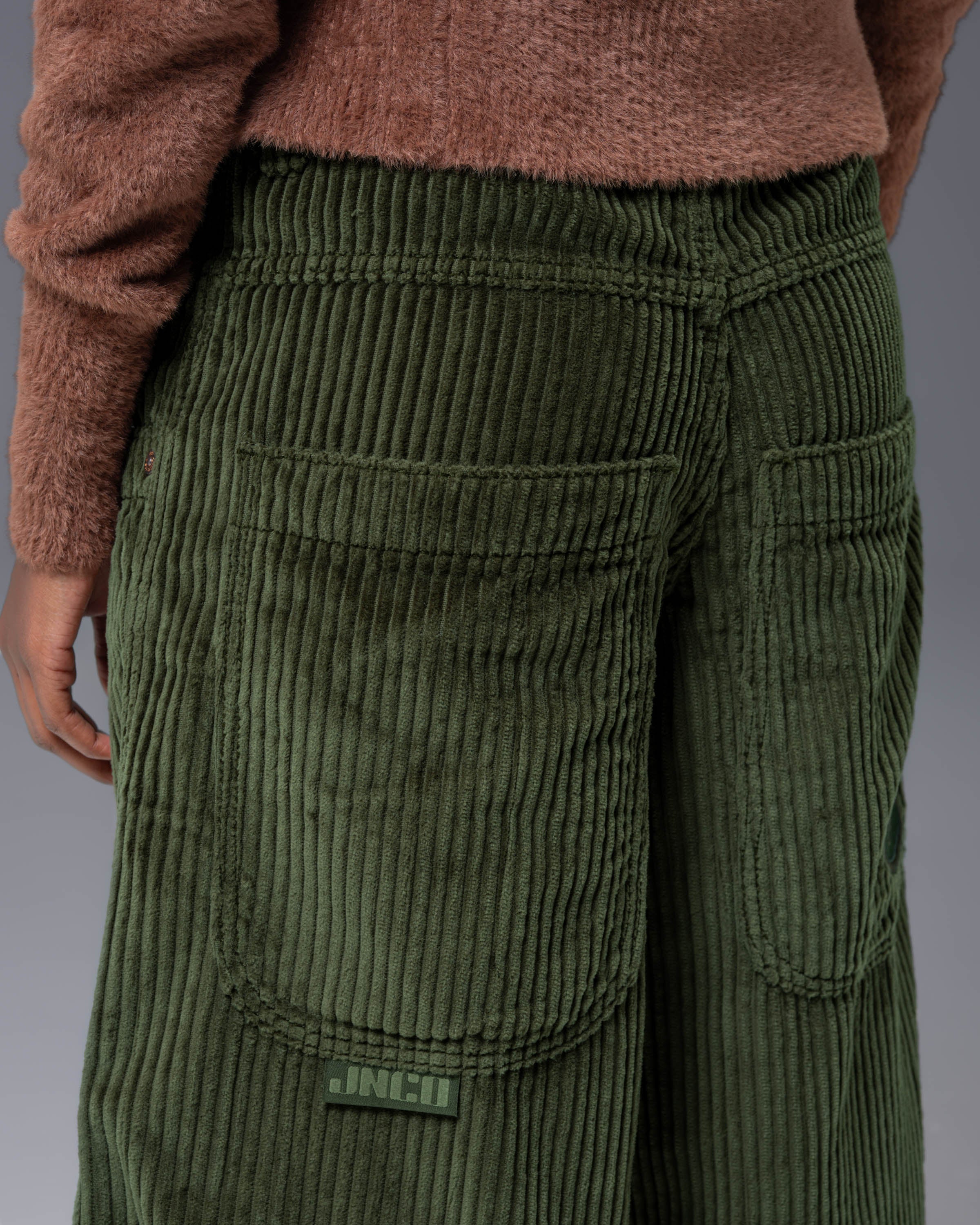 W101 Twin Cannon. 26". 4 Wale Corduroy. Moss. - Image 13