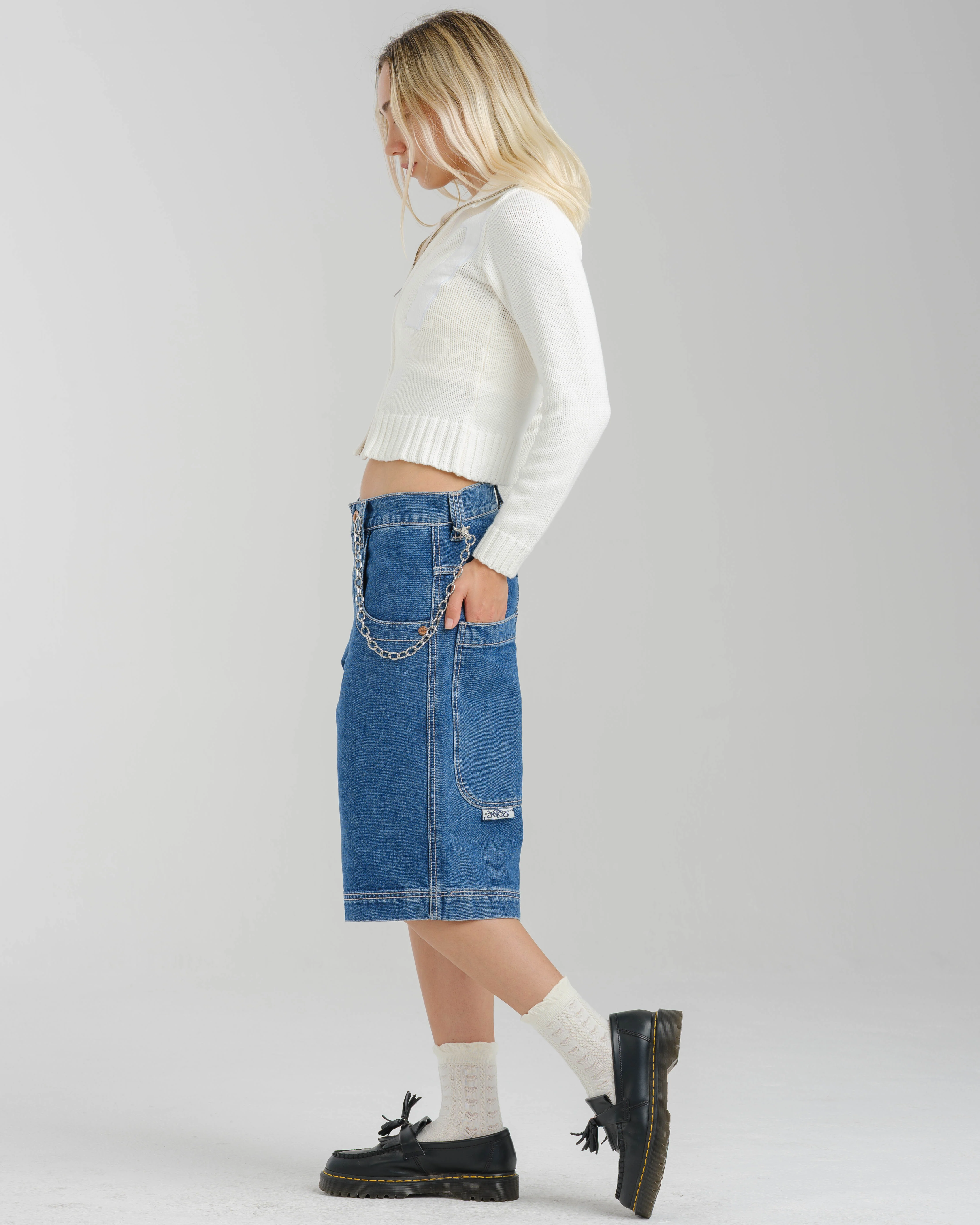 W101 Twin Cannon Shorts. 14" Inseam. Dark Stone. - Image 3
