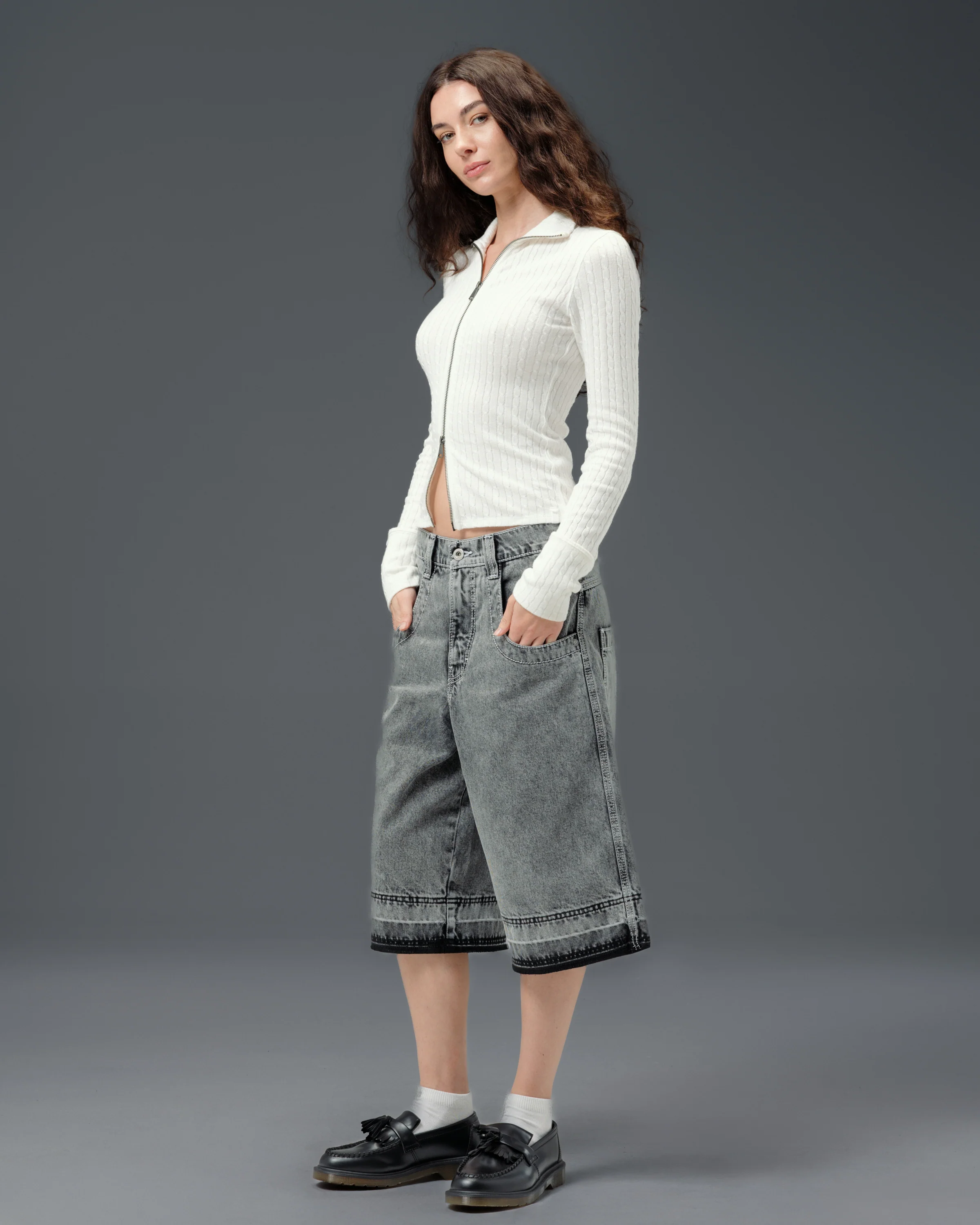 W101 Twin Cannon Shorts. 16" Inseam. Black Vintage. - Image 4