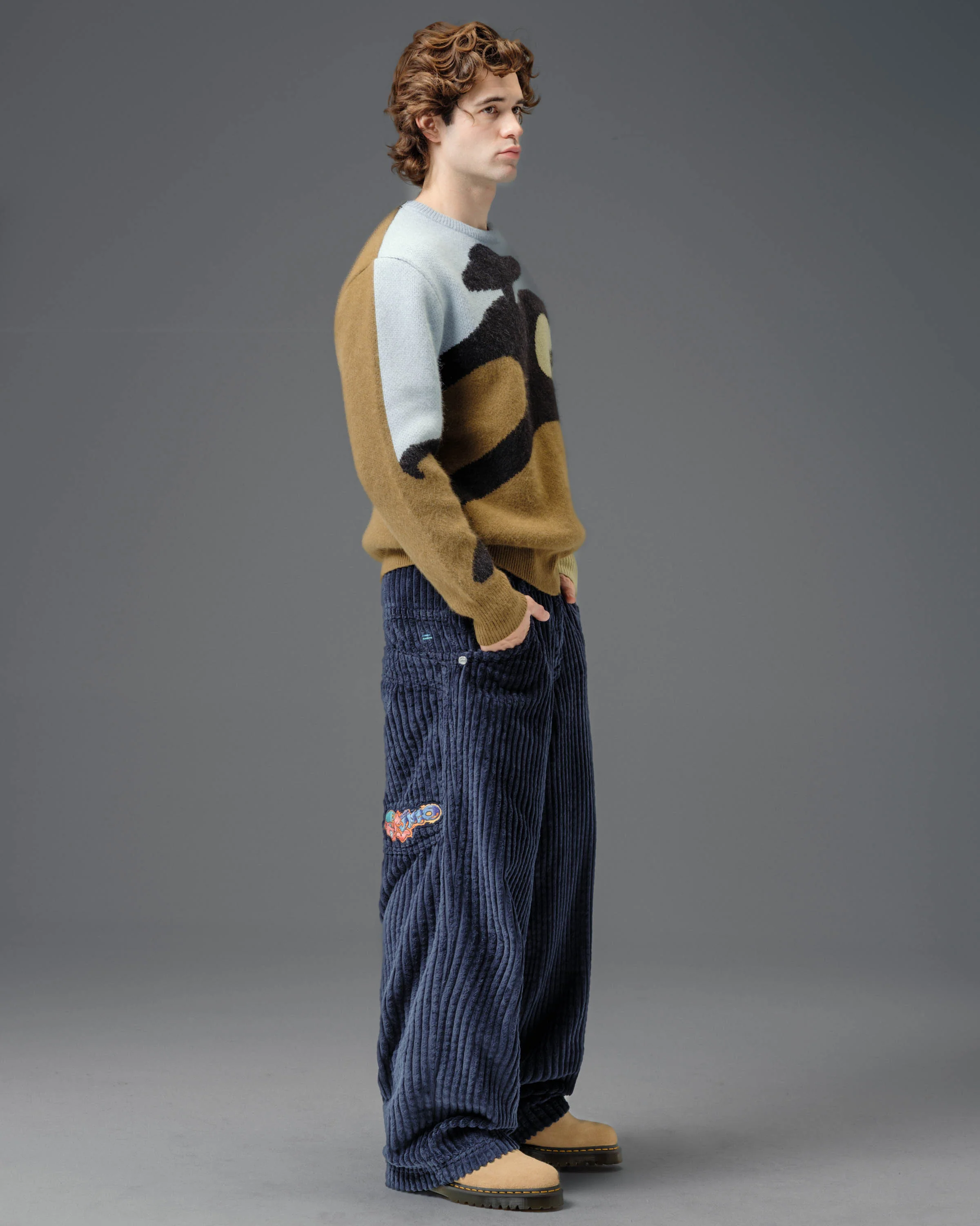 Wizard. 24". 2 Wale Corduroy. Navy. - Image 10