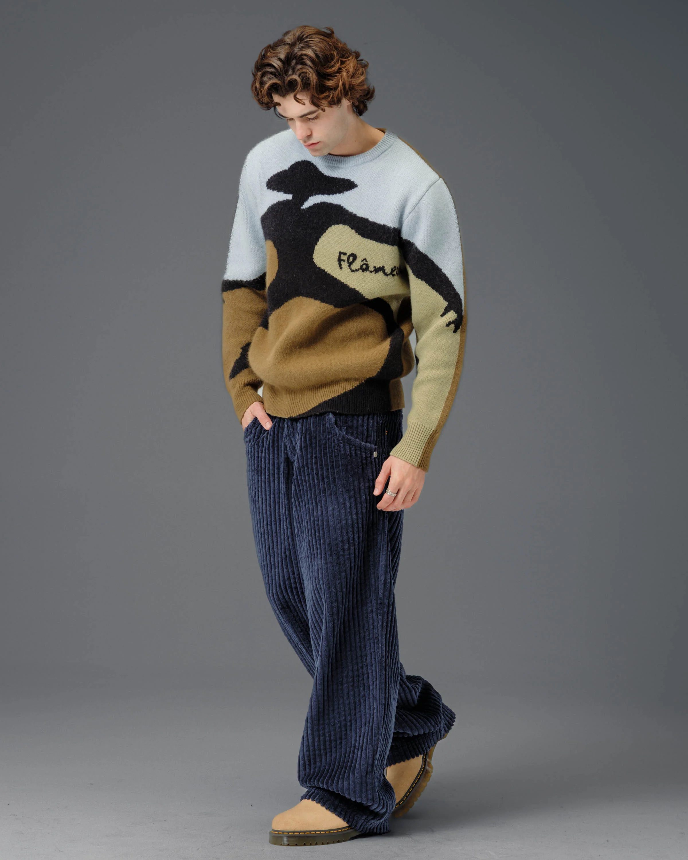 Wizard. 24". 2 Wale Corduroy. Navy. - Image 4