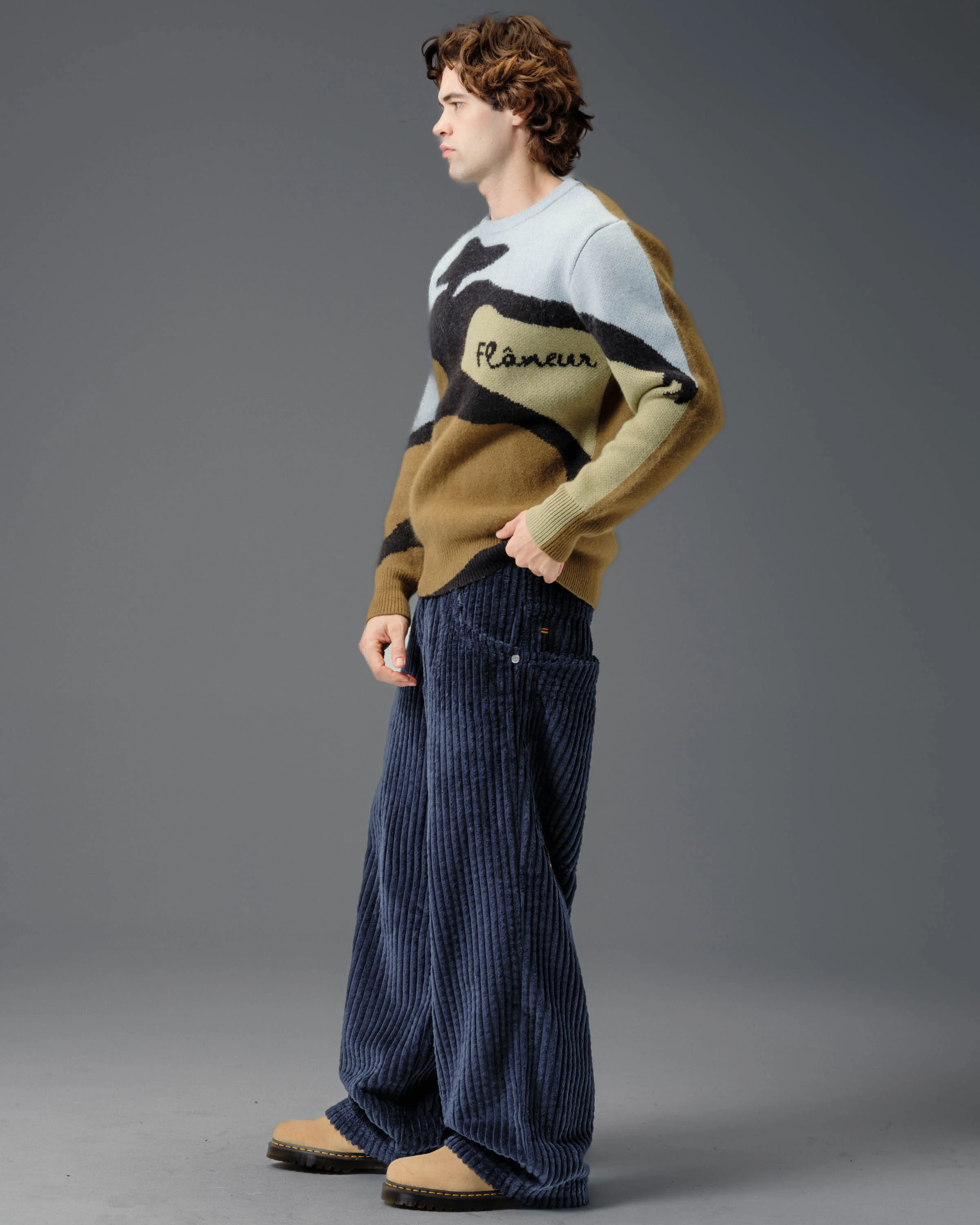 Wizard. 24". 2 Wale Corduroy. Navy. - Image 5